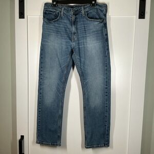 Levi's 513 Men's Jeans 34x30 Blue Dark Wash, Slim Fit, Straight Leg‎ Denim